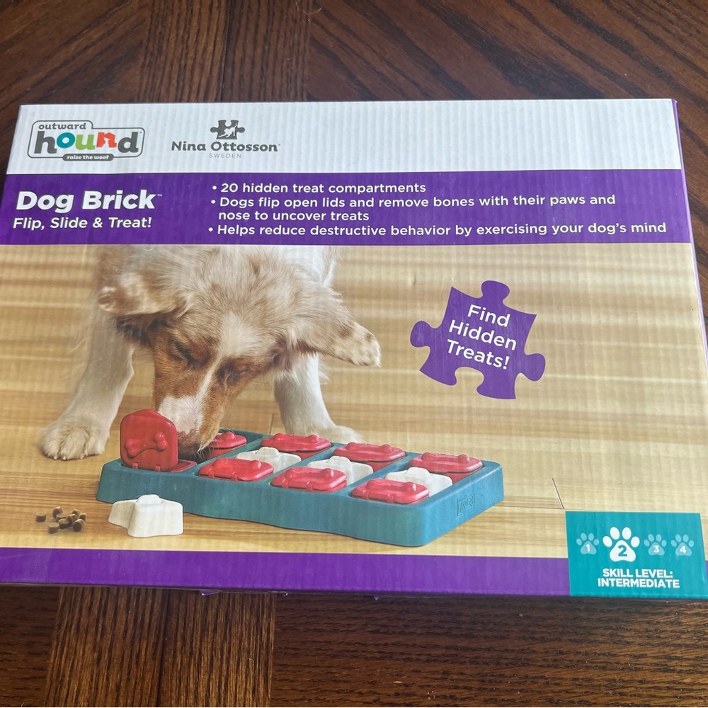 Outward Hound Dog Brick Puzzle - Red, White, Blue